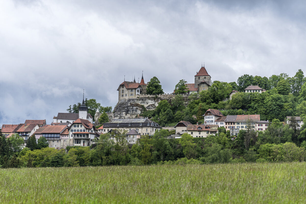 Blick auf das mittelalterliche Rue