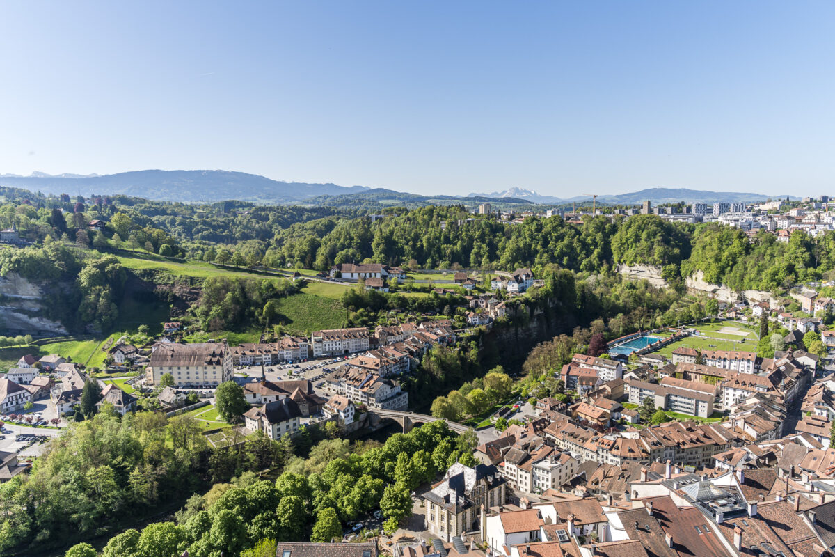 Stadtpanorama Fribourg