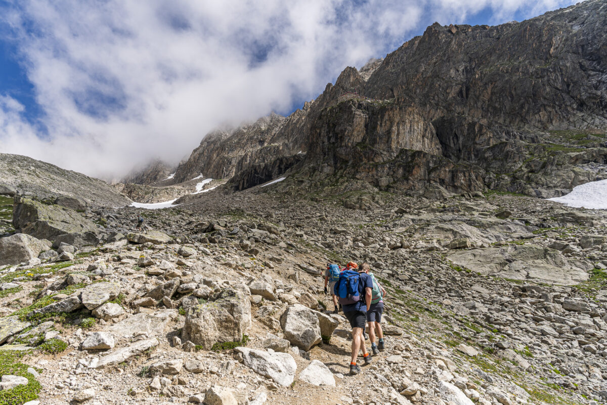 Bergwanderweg zur Cabine de l'A Neuve
