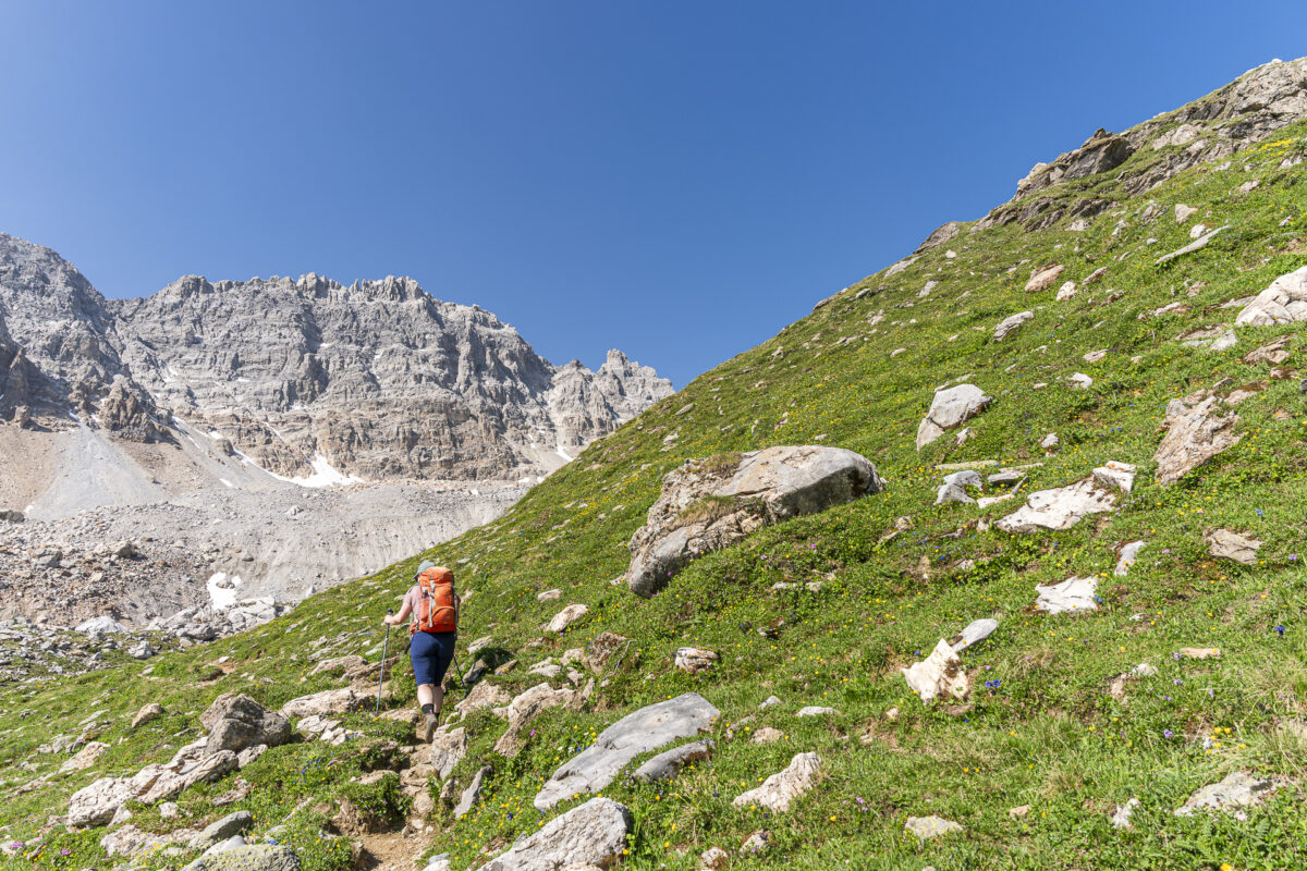 Aufstieg zum Forcletta Lai Grand