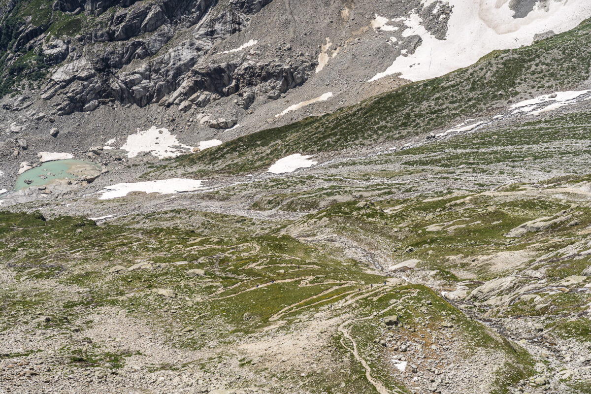 Blick auf den Wanderweg von Fouly