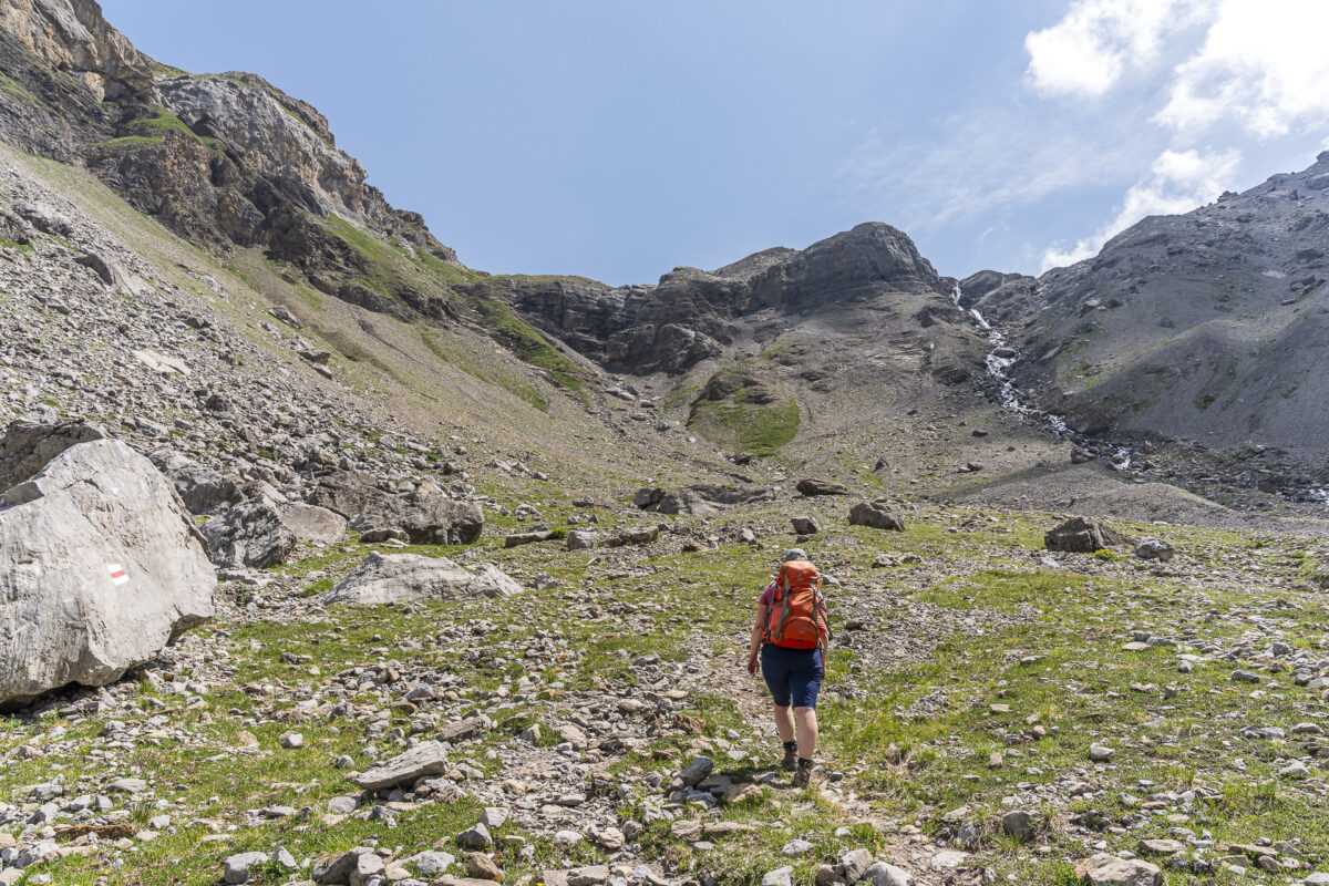 Weg zum Ammertenpass von der Lenk