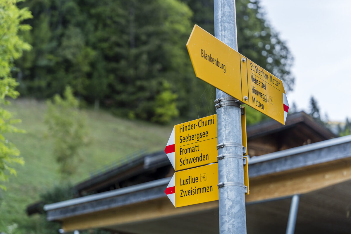 Wegweiser in Blankenburg